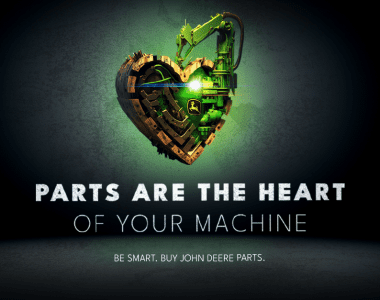 Parts are the heart of your John Deere Machine 