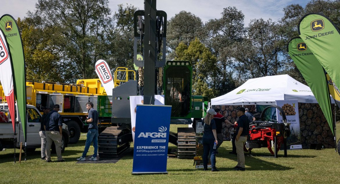 AFGRI Equipment and John Deere showcasing advanced forestry machinery and solutions at the Focus on Forestry conference in the KZN Midlands.
