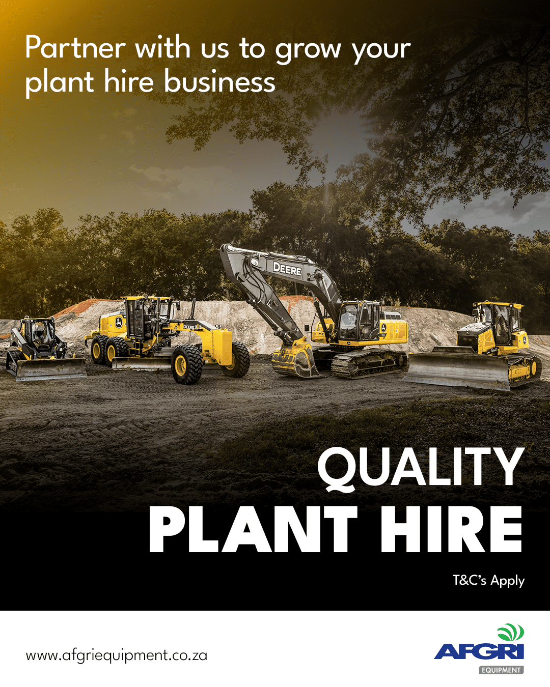 Quality Plant Hire with AFGRI Equipment