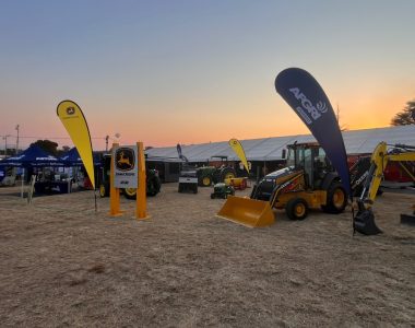 John Deere and Wacker Neuson construction equipment on display at the AFGRI Equipment stand at KragDag 2026.